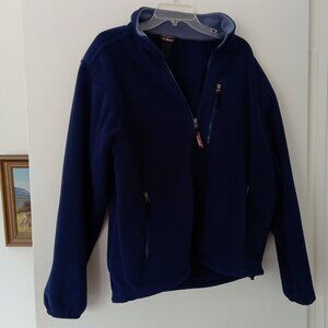 L.L. Bean Men's LG-REG Fleece Zip Jacket Blue